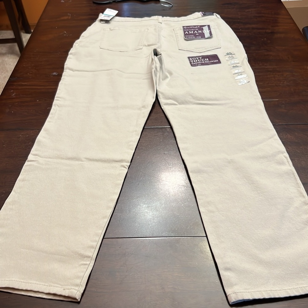 Gloria Vanderbilt Slimming Jeans - Cream. Size 16 inseam 31 - Picture 10 of 10